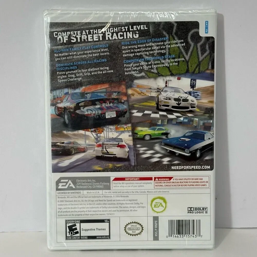 Nintendo Wii Game Need for Speed: Prostreet New